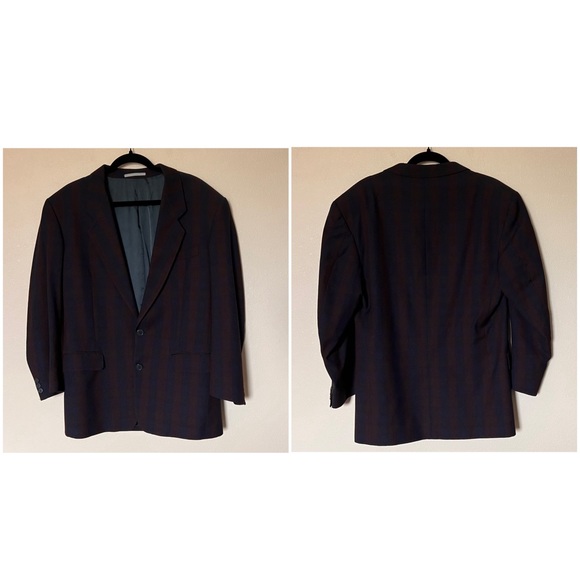 Kenzo 80s Vintage Homme Men's Oversized Stripe Runway Wool Button Blazer - Picture 4 of 17